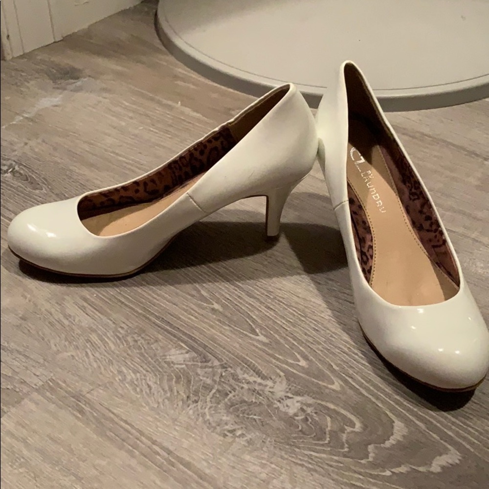 White 2in heels